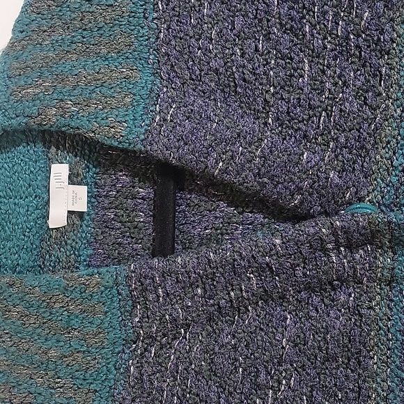 J. JILL Wool Blend Small Snap Closure Nordic Duster Long Cardigan Sweater - Picture 5 of 8